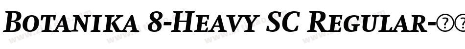 Botanika 8-Heavy SC Regular字体转换
